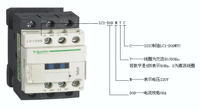 施耐德接触器LC1D